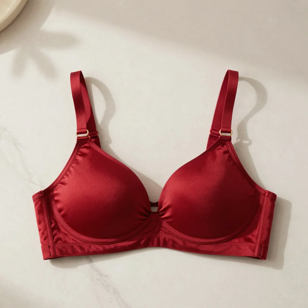 Scarlet Silk Balconette Bra