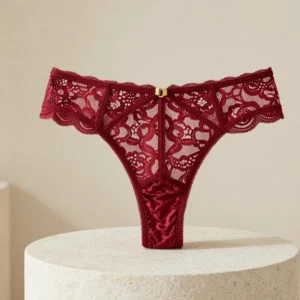 Lace High-Waisted Thong