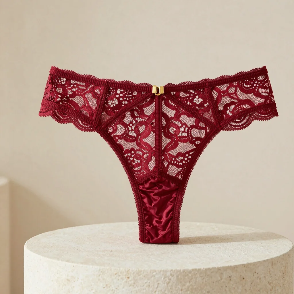 Lace High-Waisted Thong