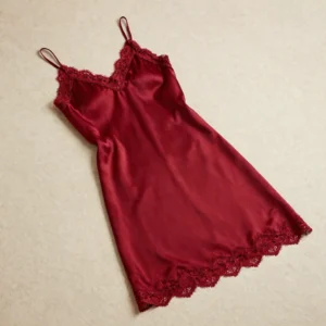 Deep V Silk Slip Dress